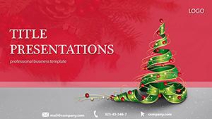 Decided to Celebrate Christmas PowerPoint template