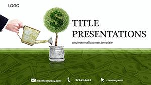 Increase Money PowerPoint template