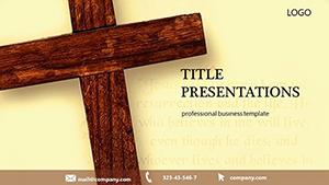 Religion Cross PowerPoint template