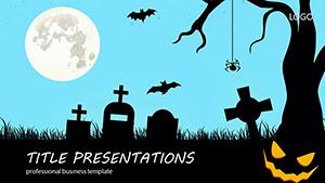 Tradition attributes and costumes for Halloween PowerPoint templates