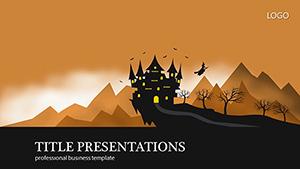 Dracula castle PowerPoint templates
