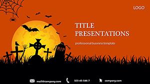 Scary Grave PowerPoint templates