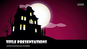 Presentation: House of Horrors Halloween PowerPoint Template