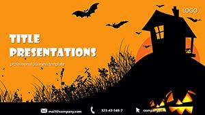 Halloween Lantern Pumpkin PowerPoint Template - Download Now