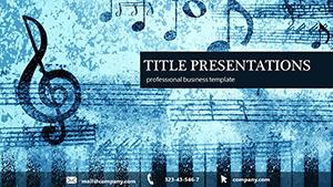Note music player PowerPoint template