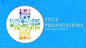 Color Medical Cross PowerPoint Template: Presentation
