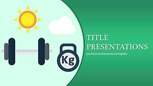 Weight Lifting PowerPoint Template | Professional Infographic Slides