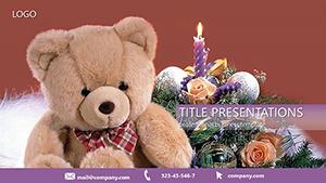 Holiday bear PowerPoint templates