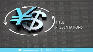 US Dollar and Japanese Yen PowerPoint template