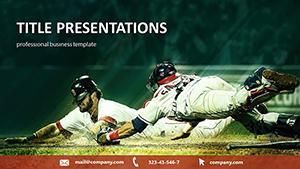 Professional Baseball PowerPoint template