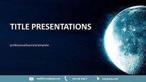 Moon PowerPoint template