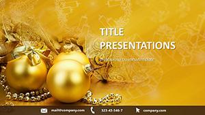 Christmas - Holiday Calendar PowerPoint template