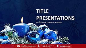 Candle Christmas PowerPoint templates