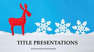 Christmas Reindeer PowerPoint Presentation Template