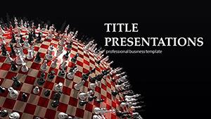 Chess - Tactic for Beginners PowerPoint Template Presentation