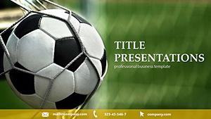 Ball into the Goal PowerPoint templates
