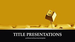 Help Button PowerPoint Template | Customizable Presentation