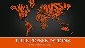 World map PowerPoint template