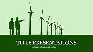 Wind Turbines PowerPoint Template | Professional Presentation Slides