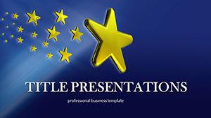 EU stars PowerPoint template
