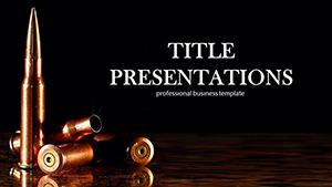 Rifle cartridges PowerPoint template
