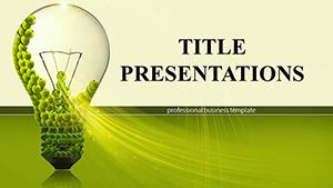 Eco-lamps PowerPoint templates