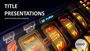 Slot machine casino PowerPoint templates