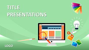 Modern Web Design PowerPoint Template, Background Presentation