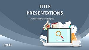Theme Web Portal and Social Network PowerPoint template
