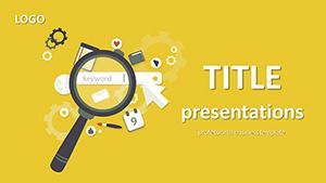 SEO Strategy PowerPoint template, Background Presentation
