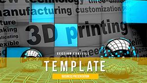 3D models Printing PowerPoint template
