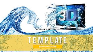3D TV - Technology PowerPoint template