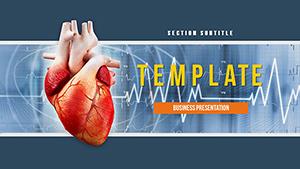 Different heart diseases PowerPoint template