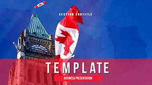 Canada: immigration, life, work, learning - PowerPoint Presentation Template