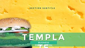 Cheeseburger Recipe PowerPoint Template | Professional Design Download