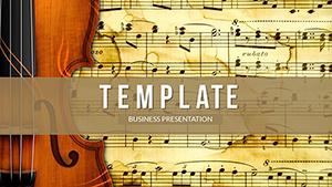 Music notes for Violin PowerPoint Presentation Templates