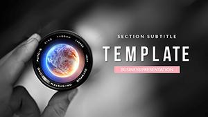 World as Seen Under the Lens PowerPoint Presentation Template