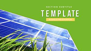 Installation solar panels PowerPoint template