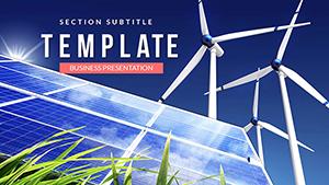 Natural renewable energy PowerPoint template