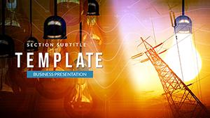 Electricity Rates PowerPoint template