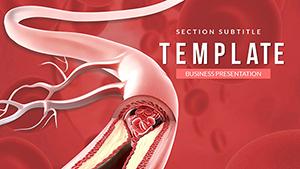 Blood vessel shunting PowerPoint template