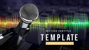 Recording microphone - Recording Studio PowerPoint templates
