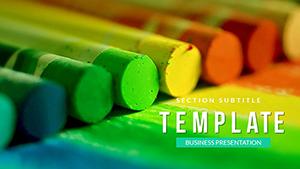 Colouring pencils PowerPoint template