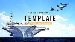 Aircraft Carrier PowerPoint Template - Download PPT