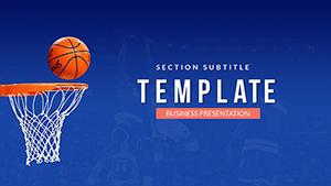 NBA basketball PowerPoint template Presentation