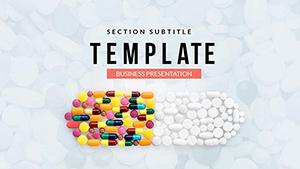 Drugs, Pills Medicine PowerPoint template