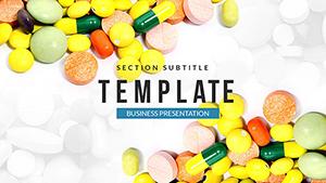 Tablet Pill And Capsule Medicine PowerPoint template
