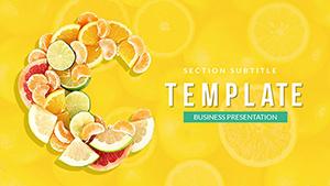 Vitamin C - pills PowerPoint template