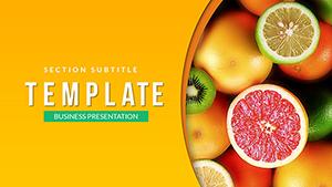 Food Vitamins PowerPoint template