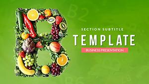 Vitamin B Pills PowerPoint Template